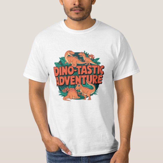 Kids and Adults Love These Dino-Themed T-Shirts (Front)