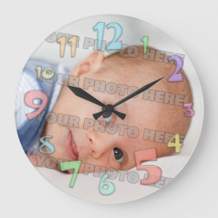 Kids and Baby Picture Wall Clock