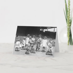 Kids and Baseball, early 1900s Card