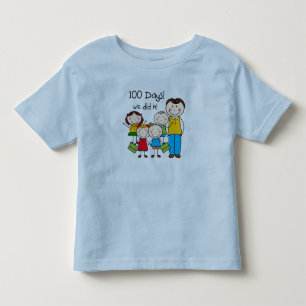 Kids and Male Teacher 100 Days Toddler T-Shirt