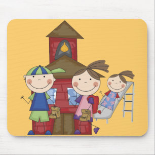 Kids and Schoolhouse T-shirts and Gifts Mouse Mat