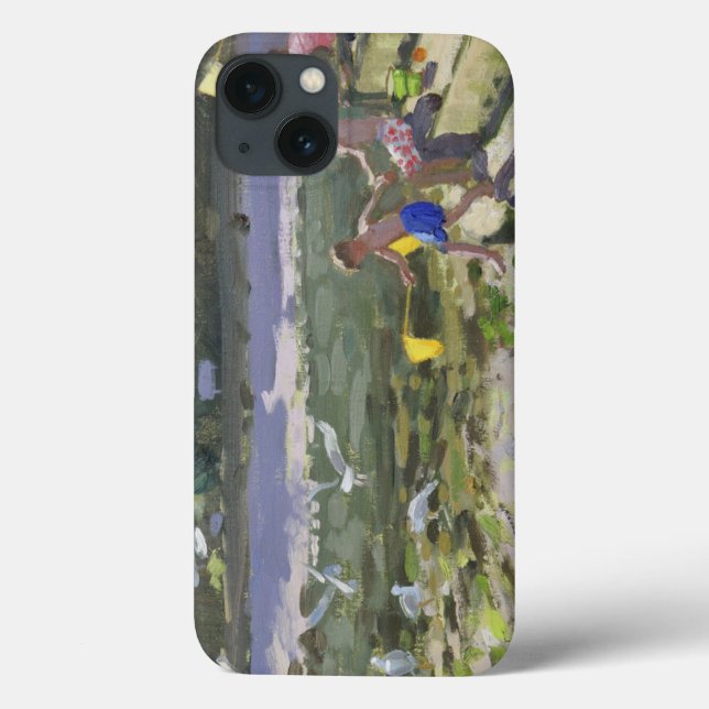 Kids and seagulls Looe 2013 Case-Mate iPhone Case (Back)