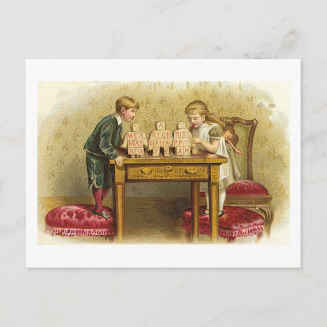 Kids and Toys Christmas Card (Front)