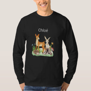 Kids Animal deer rabbit hedgehog Chloé T-Shirt