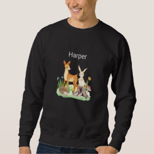 Kids Animal deer rabbit hedgehog Harper Premium Sweatshirt
