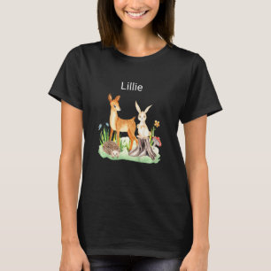 Kids Animal deer rabbit hedgehog Lillie T-Shirt