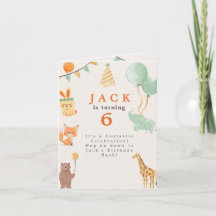 Kids' Animal Themed Birthday Party Invitation