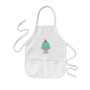 Kids Apron/Cute Ice Cream Cone Apron