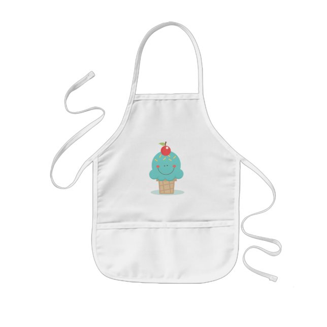 Kids Apron/Cute Ice Cream Cone Apron (Front)