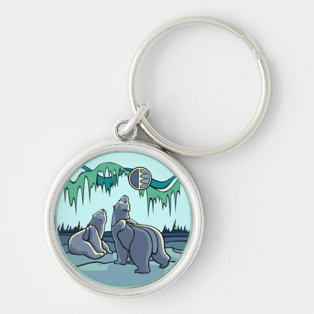 Kid's Arctic Art Key Chain Polar Bear Gifts (Front)