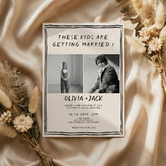 Kids Are Getting Married Photo Wedding Invitation