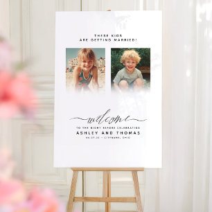 Kids Are Getting Married Rehearsal Welcome Acrylic Sign