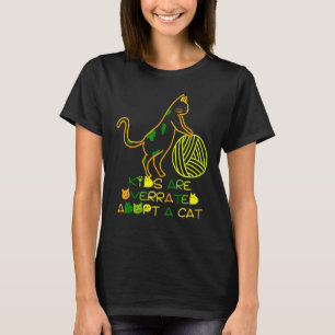 Kids Are Overrated Adopt A Cat  Cat 1 T-Shirt
