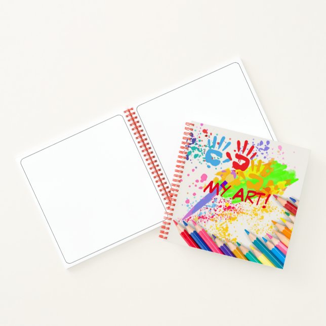 Kid's Art  Drawing Pad Notebook (Inside)