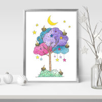 Kids Art Prints | Sweet Dreams Watercolor