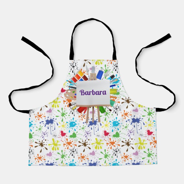 Kids Artist Customise  Apron (Front)