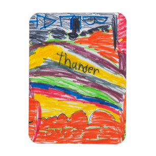 Kids artwork keepsake art or photo magnet