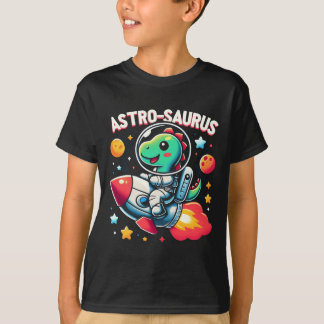 Kids' "Astro-Saurus" - Adorable Dinosaur Astronaut T-Shirt