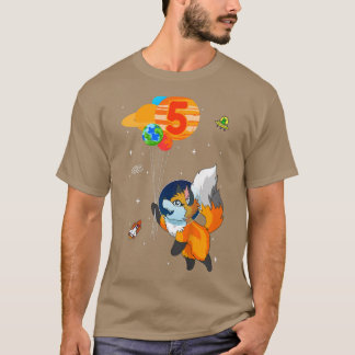 Kids Astronaut 5th Birthday Fo astronaut costume T-Shirt