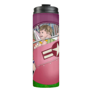 Kids at Carnival Whimsical Art Thermal Tumbler
