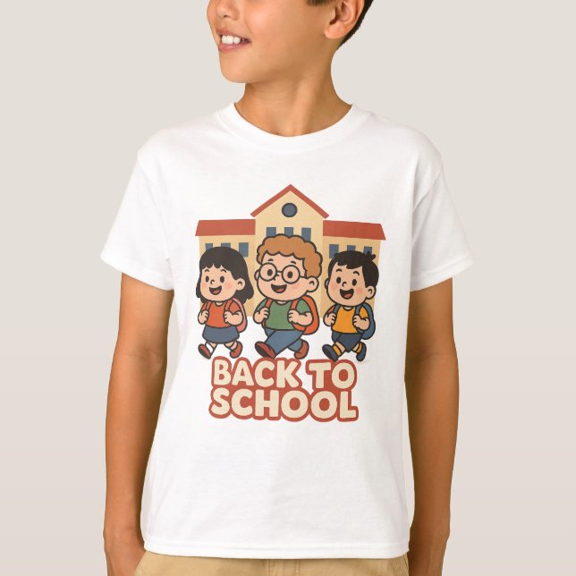 Kids at School T-Shirt (Front)