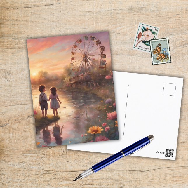 Kids at the Carnival Postcard (Creator Uploaded)