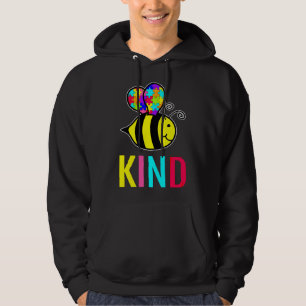 Kids Autism Awareness Bee Kind Hoodie