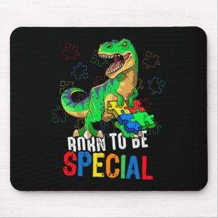 Kids Autism Awareness Dino Autism Toddler Boys Din Mouse Mat
