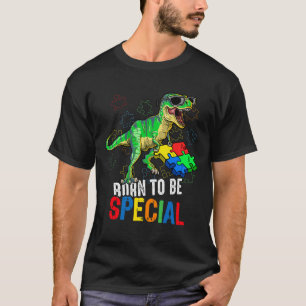 Kids Autism Awareness Dino Autistic Toddler Boys D T-Shirt