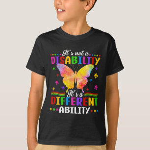 Kids Autism Awareness It’s A Different Ability Inc T-Shirt