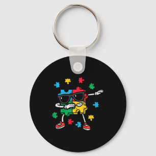 Kids Autism Awareness Puzzle Dab Asd Autistic Todd Key Ring