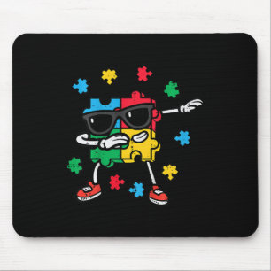 Kids Autism Awareness Puzzle Dab Asd Autistic Todd Mouse Mat