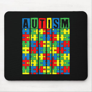 Kids Autism Awareness Puzzle Piece Autistic Boys G Mouse Mat