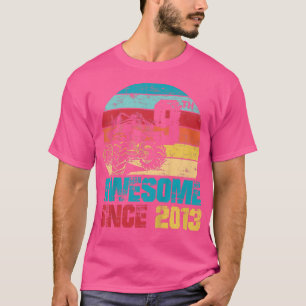 Kids Awesome Since 2013 9th Birthday Monster Truck T-Shirt