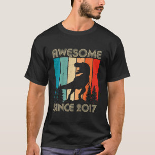 Kids Awesome Since 2015 7 Year Old 7th Birthday Di T-Shirt