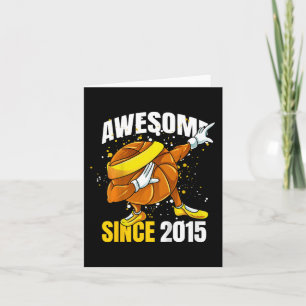 Kids Awesome Since 2015 - 8th Basketball Birthday Card