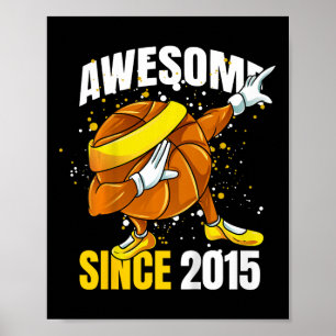Kids Awesome Since 2015 - 8th Basketball Birthday  Poster