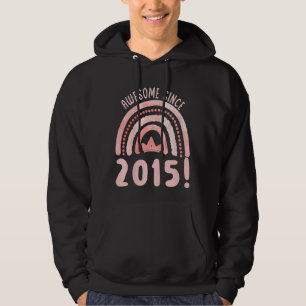 Kids Awesome Since 2015 Seven Years Old Seventh Bi Hoodie