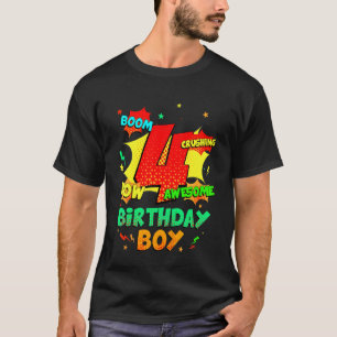 Kids Awesome Since 2018 Comic Style 4 Years Old 4t T-Shirt
