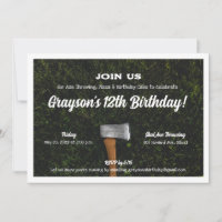 Kids Axe Throwing Birthday Party