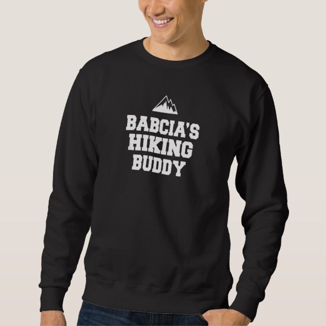 Kids Babcia's Hiking Buddy Sweatshirt (Front)