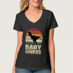 Kids Babysaurus Dinosaur Baby Dino Birth T Rex Din T-Shirt