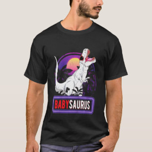 Kids Babysaurus T Rex Dinosaur Baby Saurus Family T-Shirt