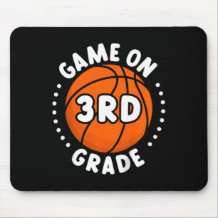 Kids Back To School Game On 3rd Grade Fun Basketba Mouse Mat