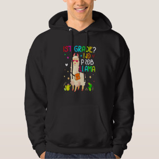 Kids Back To School No Prob Llama Boys Girls First Hoodie
