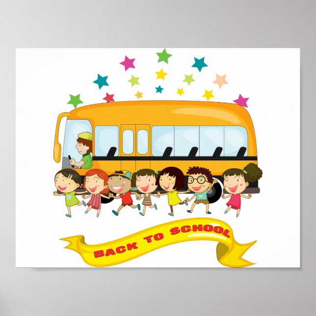 Kids Back To School Poster (Front)