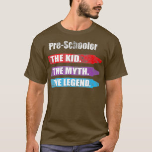 Kids Back To School PreSchooler Crayons Kids T-Shirt
