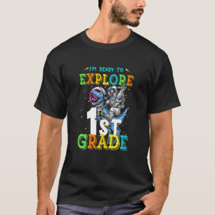 Kids Back To School Ready To Explore Rex Astronau T-Shirt