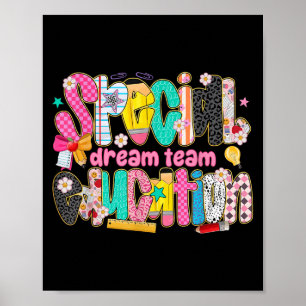 Kids Back To School Teachers Special Education Dre Poster