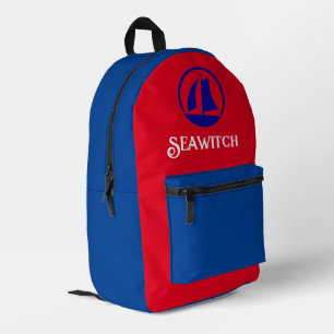 Kid's Backpack Nautical Theme, Custom Name